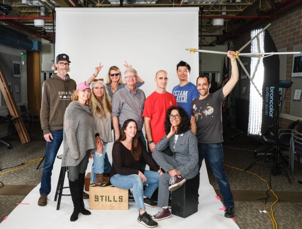 A group of people posing for a photo