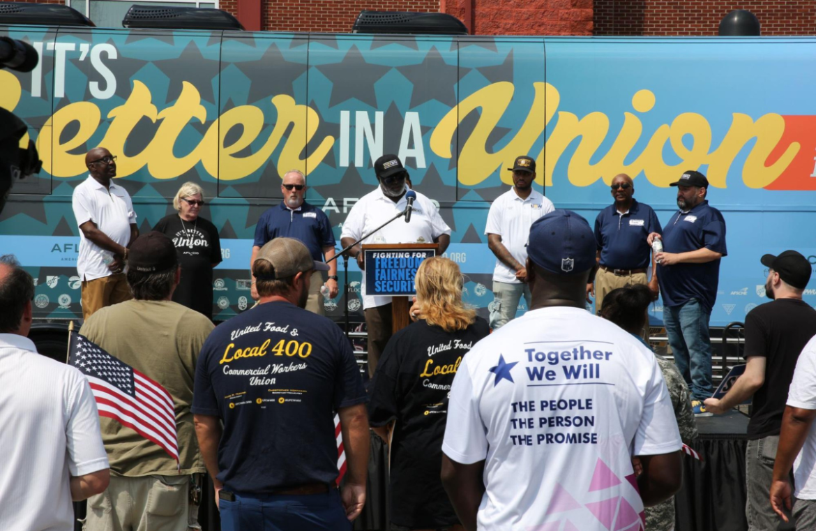 AFL-CIO bus tour