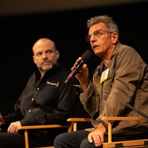 Blackmagic's URSA Cine panel, featuring Local 600 Director of Photography Vance Burberry, ASC (R).