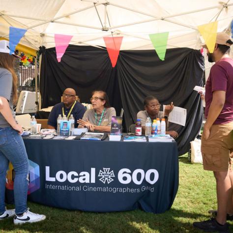 Photo of Local 600 tent. 