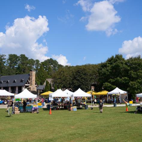 Photo of tents. 