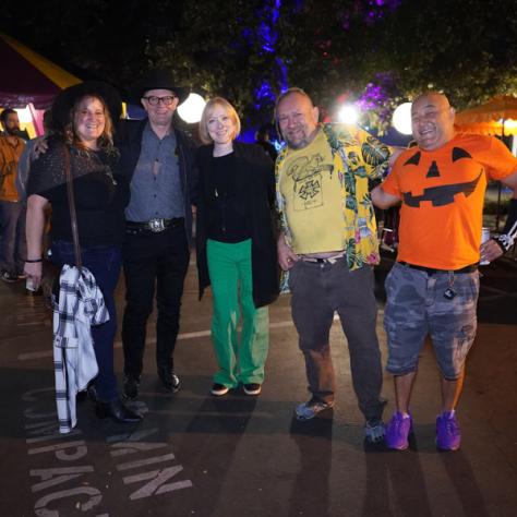 People posing for photo.