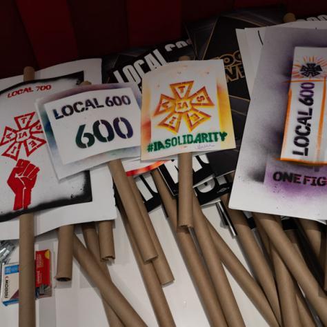 Workers signs. 