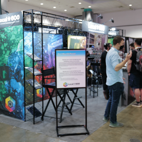 Indoor view of expo. 
