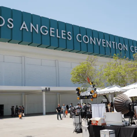 Street view of Los Angeles Convention Center.