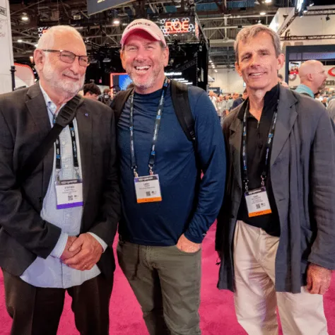 Local 600 Directors of Photography Stephen Lighthill, ASC, Lawrence Sher, ASC, and ASC CEO Terry McCarthy.