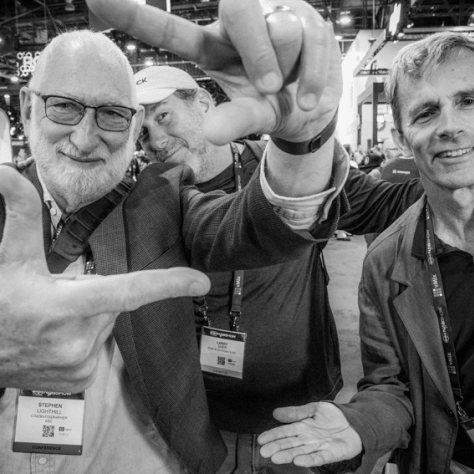 Local 600 Directors of Photography Stephen Lighthill, ASC, Lawrence Sher, ASC, and ASC CEO Terry McCarthy.