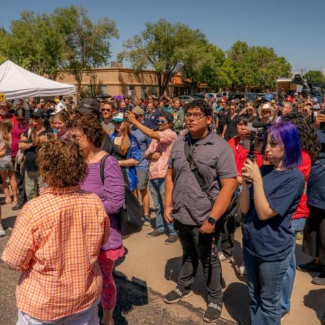 View of people at the event. 