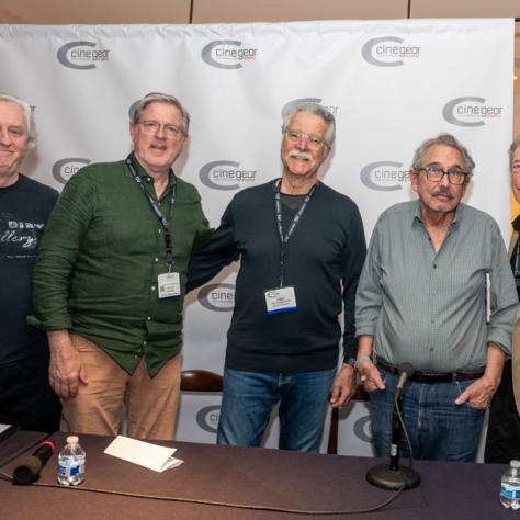 ASC Panelists Declan Quinn, ASC, John Inwood, ASC, moderator Dejan Georgevich, ASC, Fred Murphy, ASC, Fred Elmes, ASC