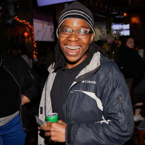 Photo of person smiling. 