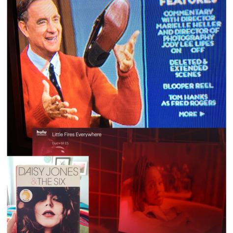 Staying optimistic, I dove into the book of my next job which was slated to start April 20th. To distract from the news I turned to movies; “A Beautiful Day in the Neighborhood” offered extra comfort and I was thrilled to see my photograph of Tom Hanks on the menu of the DVD. I also gobbled up many series’ and "Little Fires Everywhere" blew me away and it was fun to see two of my pictures featured in the show.