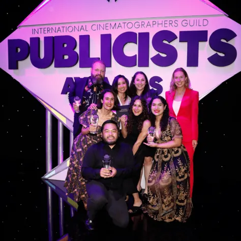 59th Annual ICG Publicists Awards -- Pictured: The Local 600 Publicists who publicized "Spider-Man: No Way Home," recipients of the Maxwell Weinberg Motion Picture Publicity Campaign Award -- (Photo by: Trae Patton)