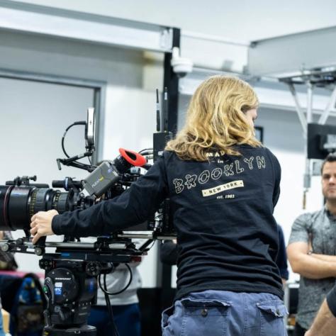Person behind a camera