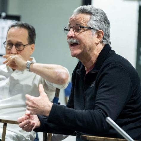 Two men speaking